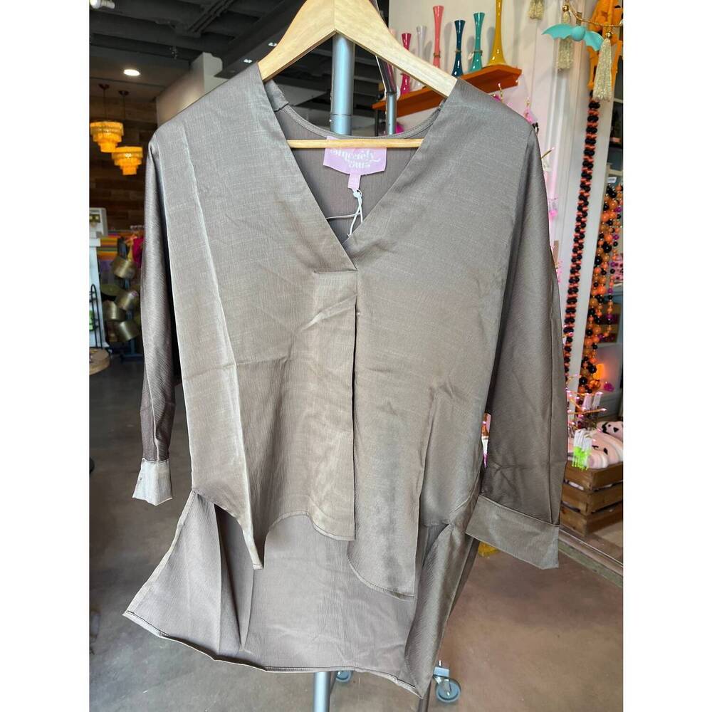 NEW SINCERELY OURS sabine top in mink